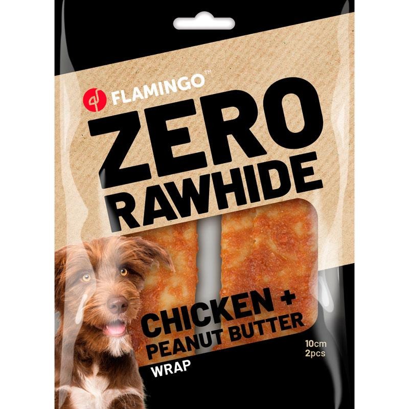 Zero Rawhide, Wrap, Chicken+ Peanut Butter, 10 cm, 2 pcs, 120 gr.