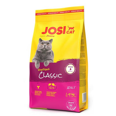 Ushqim i thatë për mace, JOSICAT STERILISED CLASSIC 1.9 KG.