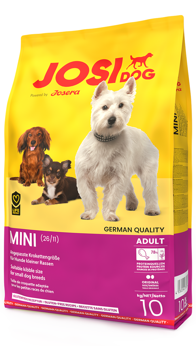 Ushqim i thatë për qen, JOSI DOG MINI 2.7 KG.