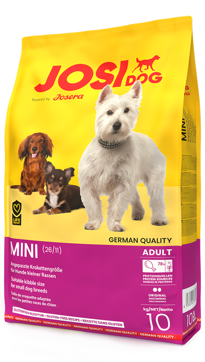 Ushqim i thatë për qen, JOSI DOG MINI 2.7 KG.