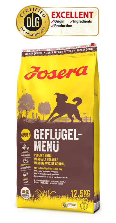 Ushqim i thatë për qen, JOSERA POULTRY-MENU, 12.5 KG