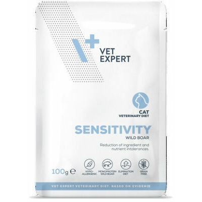 Ushqim i lëngëshëm veterinar për mace, sensitivity, 100 gr.