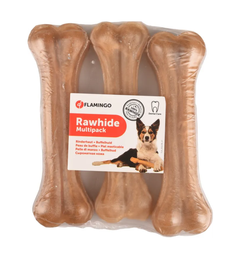 Kocka për qen, Rawhide, Famingo, 300 gr.